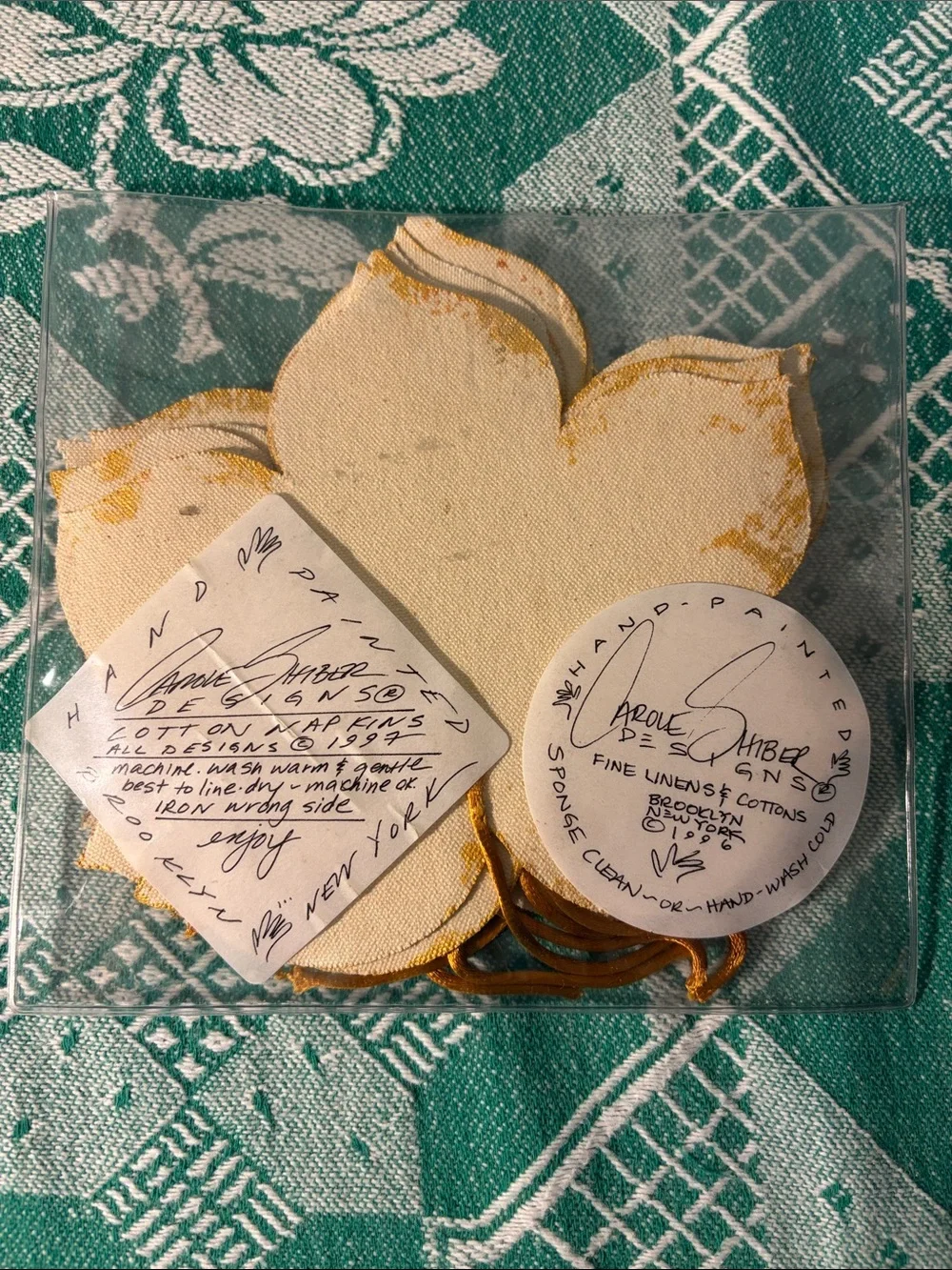 Vintage Carole Shiber Autumn Leaf Napkins Set of 8